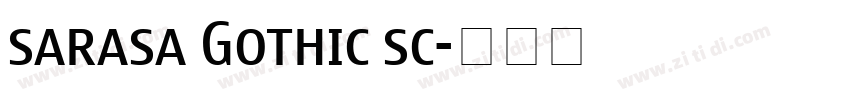 sarasa Gothic sc字体转换